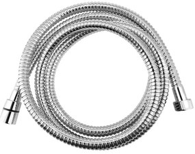 Furtun de duș argintiu lucios din oțel inoxidabil Powerflex – Sapho