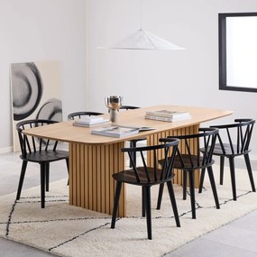 Scaun de dining negru Ida – Actona