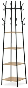 Cuier cu rafturi GD-170 OAK, stejar sălbatic