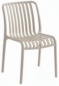 Scaun din plastic TREGO, bej