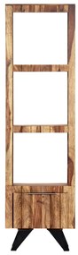 247979 vidaXL Comodă înaltă, 45 x 28 x 180 cm, lemn masiv de sheesham