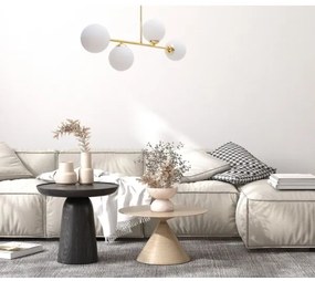 Lustră pe tijă FIRA 4xE27/60W/230V auriu