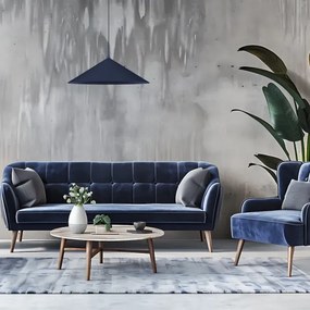 Lustră suspendată pe cablu CAPITAL, 1xGX53/15W/230V, Ø 60 cm, albastră