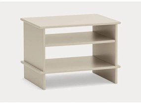 Noptieră crem cu rafturi Inari – Teulat