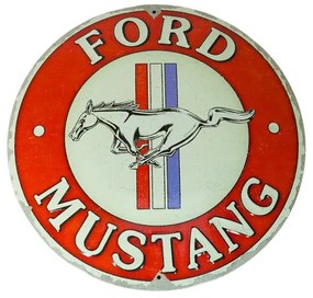 Placă metalică Ford Mustang