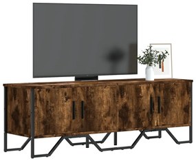 vidaXL Dulap TV, stejar fumuriu, 122x34x41 cm, lemn prelucrat