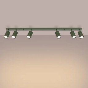 Spot Sollux SL.1623 KARBON 6xGU10/10W/230V verde