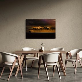 Tablou unei vele în apus de soare (90x60 cm)