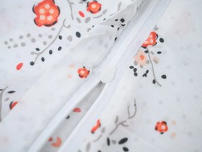 Lenjerie de microfibra FLORINE crem Dimensiune lenjerie de pat: 70 x 80 cm | 140 x 200 cm