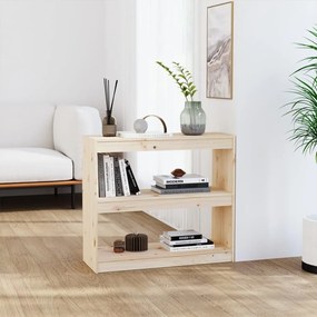 vidaXL Bibliotecă/Separator cameră, 80x30x71,5 cm, lemn masiv de pin