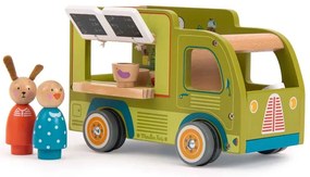 Mașinuță din lemn La Grande Famille Food Truck – Moulin Roty