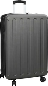 vidaXL Valiză cu blocare Gri închis 50 x 30 x 76 cm Plastic ABS