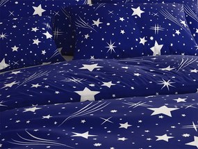 Lenjerie de pat creponata NIGHT SKY POLY albastru Dimensiune lenjerie de pat: 2 buc 70 x 90 cm | 200 x 220 cm