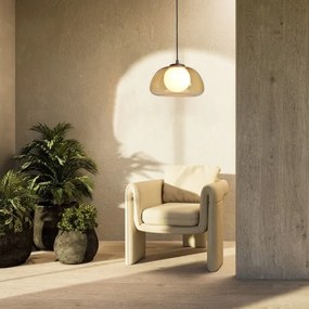 Lustră pe cablu Rabalux 72273 ELOWEN 1xG9/5W/230V maro/fumuriu