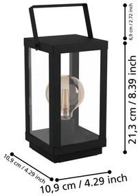 Lampă de masă BRADFORD 1xE27/60W/230V Eglo 43623