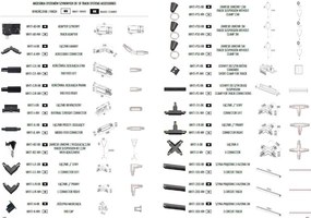 Pendul pentru sina trifazata MAXLIGHT, TULIPE alb
