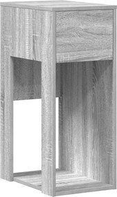 vidaXL Suport turn computer cu sertar gri Sonoma 30x44x74 cm