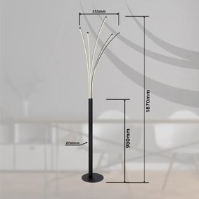 Globo 59229BSH - Lampă de podea LED reglabilă BIZZY 36W/230V 3000-6000K Wi-Fi Tuya + telecomandă