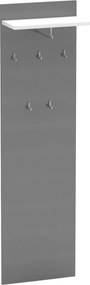 Cuier cu bara de umerase RIOMA NEW TYP 19, gri grafit/alb, DTD laminat