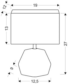 Lampă de masă ANIMI 1xE14/40W/230V negru