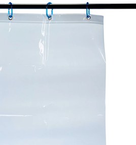 Perdea de dus PVC transparenta 180 x 180 cm Verde