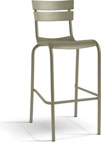 Set 4 scaune BAR aluminiu -HORECA- h 103 cm - BEJ