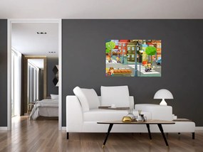 Tablou - Orășelul copiilor (90x60 cm)