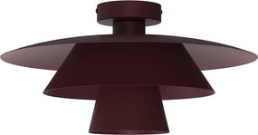 Plafonieră PLATO 1xE27/15W/230V Ø 32 cm burgundiu