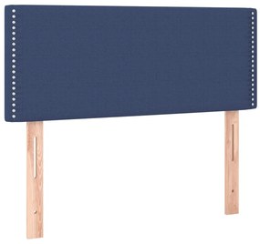 345870 vidaXL Tăblie de pat, albastru, 80x5x78/88 cm, textil