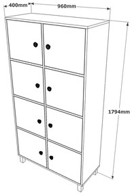 Dulap Minnie 06 (Nuc + Antracit). 1072610