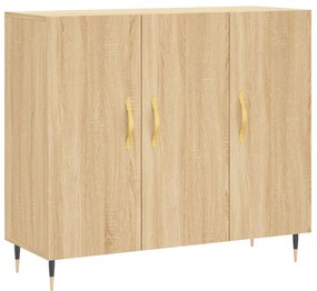 vidaXL Dulap, stejar sonoma, 90x34x80 cm, lemn compozit