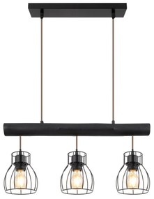 Lustră pe cablu MINA 3xE27/60W/230V Globo 15326-3NB