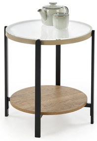 Masuta de cafea Kamala S natur/negru ø53/h55 cm
