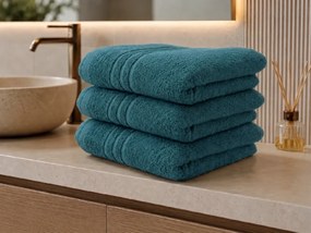 Prosop de baie CLASSIC COLOR 70 x 140 cm albastru petrol, 100% bumbac