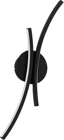 Aplica de perete LED SHIRO negru