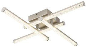 Plafonieră LED Globo 67346-24 KIRINA LED/24W/230V 4000K crom mat