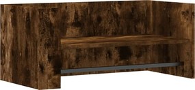 vidaXL Raft de perete, stejar fumuriu, 70,5x35x30,5 cm, lemn prelucrat