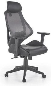 Scaun de birou Hasel, negru/gri