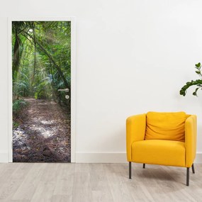 Fototapet pentru ușă - Razele solare în junglă (95x205cm)
