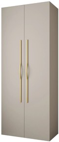 Dulap de haine 100 cm Carmela 40-2 (Cașmir + Auriu). 1126548