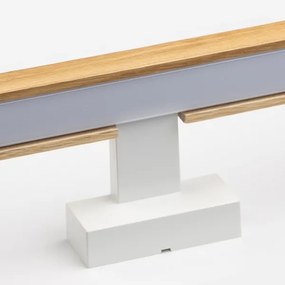Aplică LED pentru oglindă Brilagi WOODY MIRROR LED/15W/230V IP44 stejar/alb