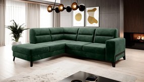 Coltar extensibil cu spatiu pentru depozitare, 277x240x100 cm, Cassara L3, Eltap (Culoare: Verde lucios - Nube 35)