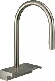 Baterie bucatarie cu dus extractibil crom periat Hansgrohe Aquno Select M81 170 cu 3 jeturi 73837800