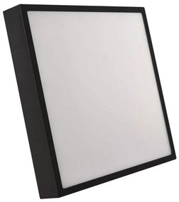 Plafonieră LED/28,5W/230V 3000/3500/4000K 30x30 cm negru