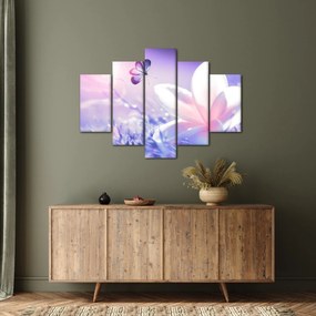 Tablou - Fluture lângă floare (150x105 cm)