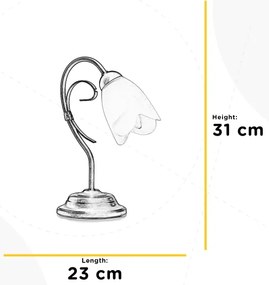 Lampă de masă ONLI ODINO 1xE14/6W/230V 30 cm