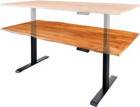 Birou cu inaltime reglabila electrica Mammut 120cm, salcam