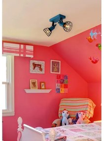 Spot Lucide 08927/02/35 POLA 2xE27/60W/230V albastru