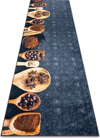 ANDRE 2811 covor lavabil linguri, bucatarie, anti-alunecare - gri / bej