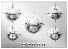 Plita incorporabila pe gaz Smeg Piano Design Aesthetic P705ES, 70/75 cm